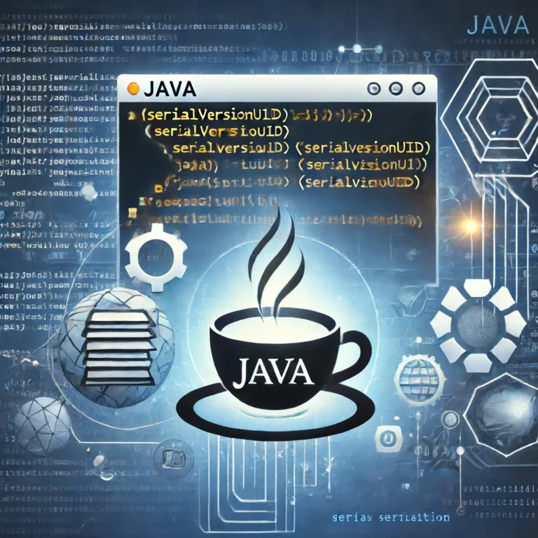 Java 직렬화 serialVersionUID